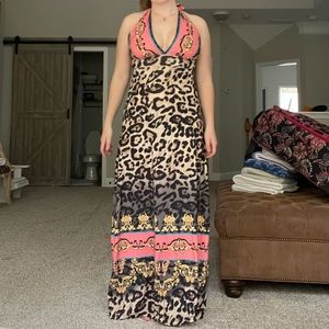 VENUS Cheetah Print maxi dress. Soft, light and comfortable! I am a size 6-8